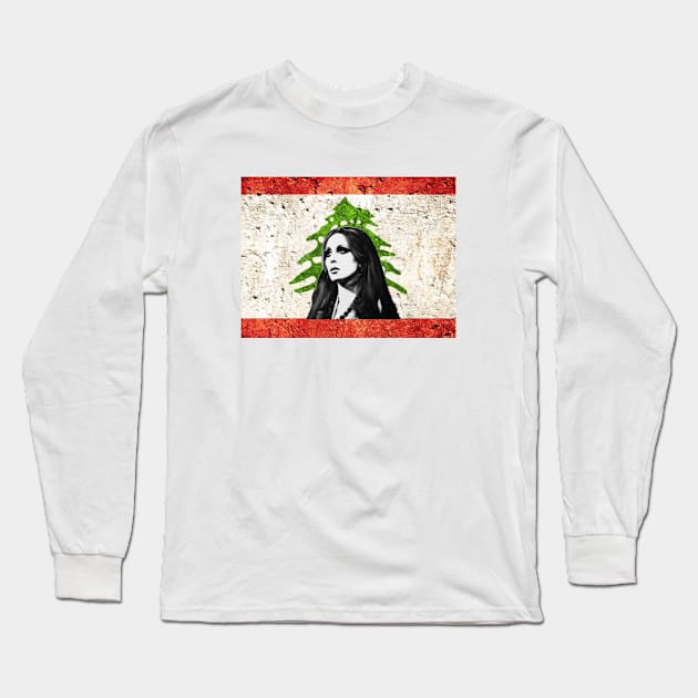 Fairuz beirut Long Sleeve T-Shirt by Beirout